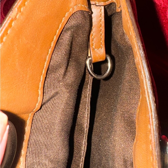 Coach Twist Open Wristlet Brown 7”x4” Good Condition - Picture 3 of 9